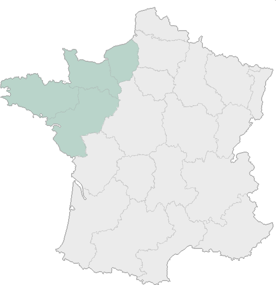 Carte des régions